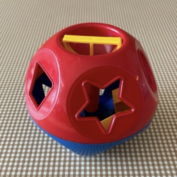 Vintage TUPPERWARE Shape-O-Ball Toy Shape Sorter Retro Educational ONLY 5 SHAPES - Picture 7 of 7